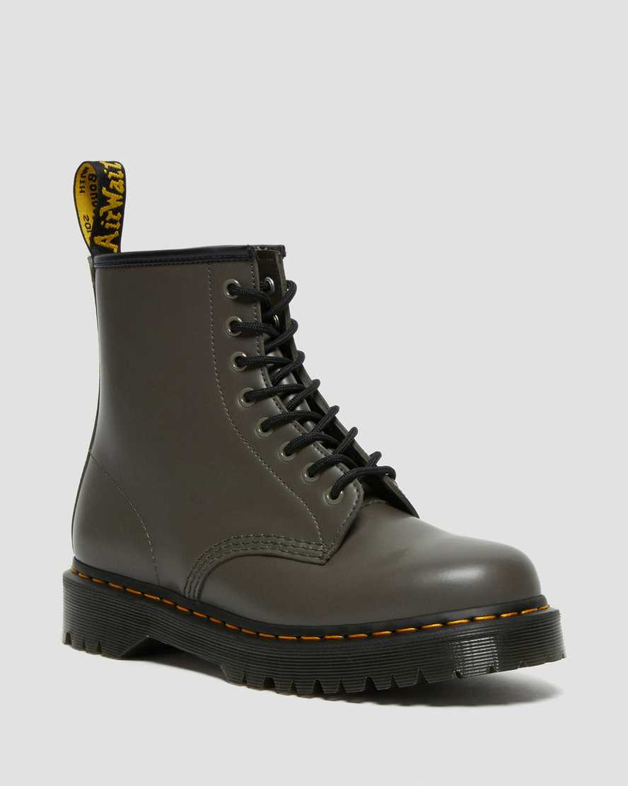 Dr. Martens 1460 Bex Smooth Lær Ankelstøvletter Herre Khaki Grå [5163NUHWA]